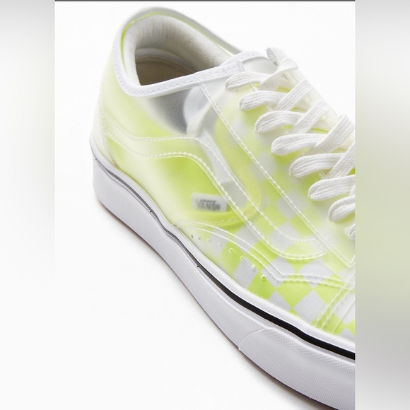 Vans Comfycush Slip Skool NWT yellow checkerboard women’s 8 - Picture 4 of 11